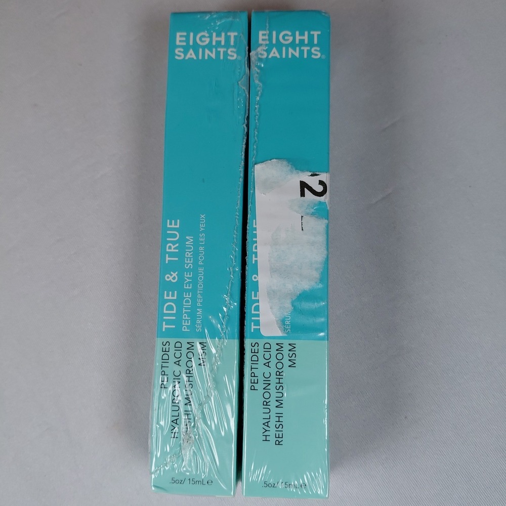 (2) Eight Saints Tide & True Peptide Eye Serum Hyaluronic Acid Reishi Mushroom